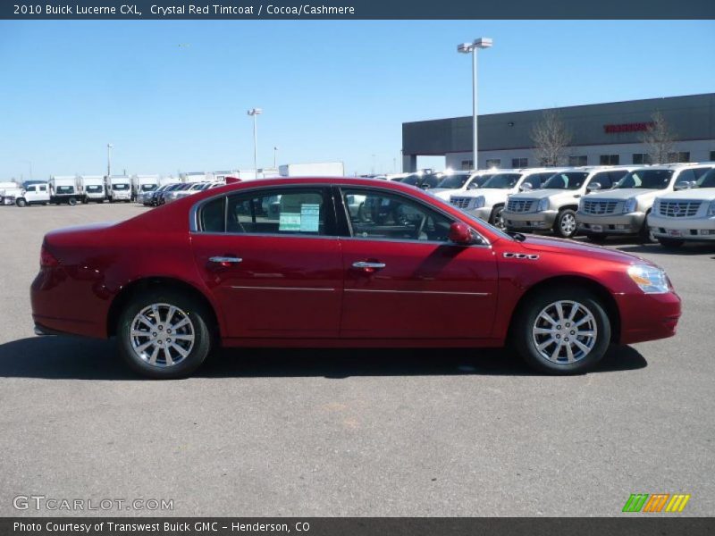 Crystal Red Tintcoat / Cocoa/Cashmere 2010 Buick Lucerne CXL