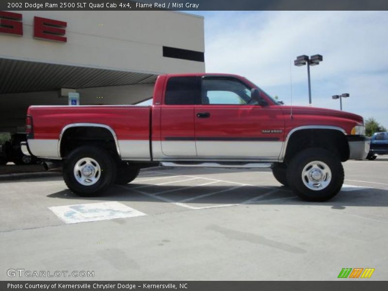 Flame Red / Mist Gray 2002 Dodge Ram 2500 SLT Quad Cab 4x4