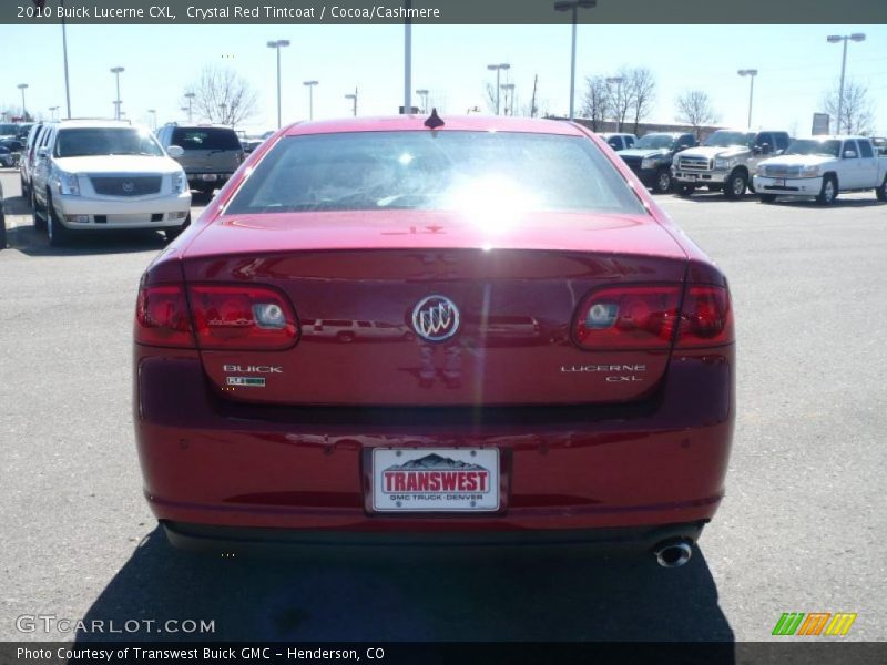 Crystal Red Tintcoat / Cocoa/Cashmere 2010 Buick Lucerne CXL