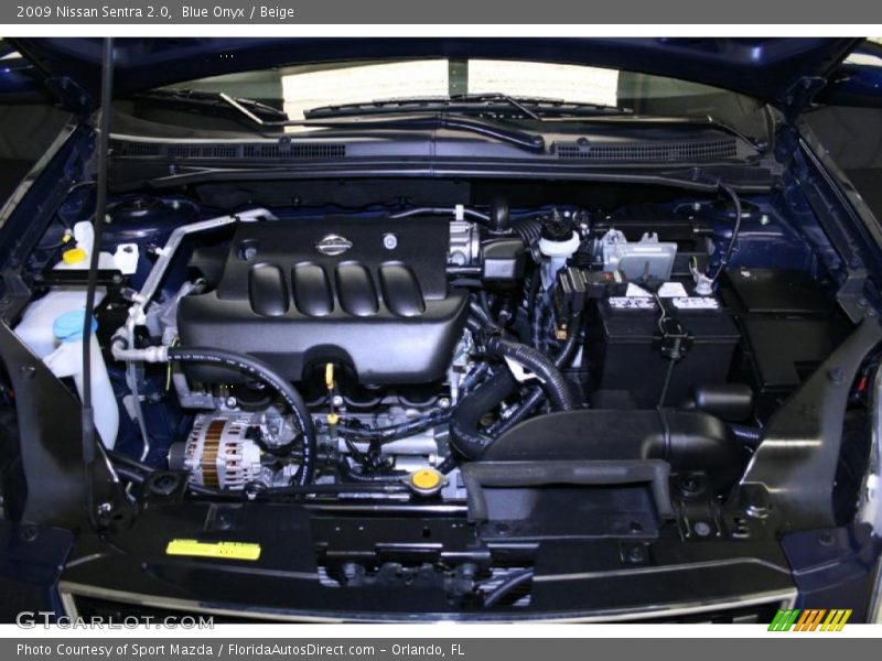 Blue Onyx / Beige 2009 Nissan Sentra 2.0