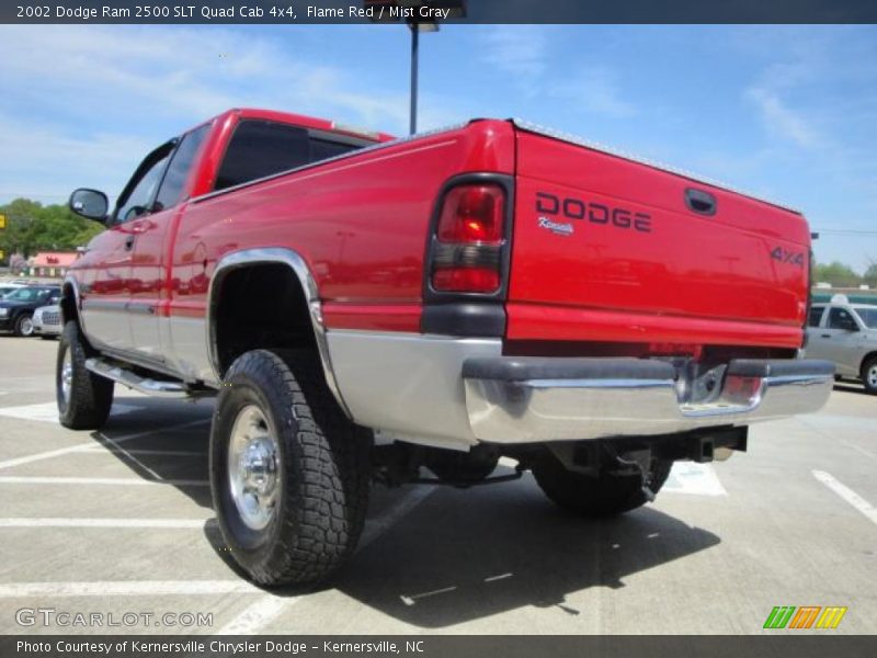 Flame Red / Mist Gray 2002 Dodge Ram 2500 SLT Quad Cab 4x4