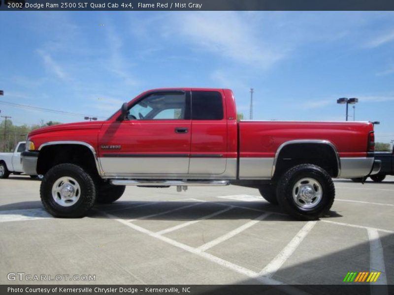 Flame Red / Mist Gray 2002 Dodge Ram 2500 SLT Quad Cab 4x4