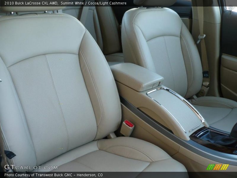 Summit White / Cocoa/Light Cashmere 2010 Buick LaCrosse CXL AWD