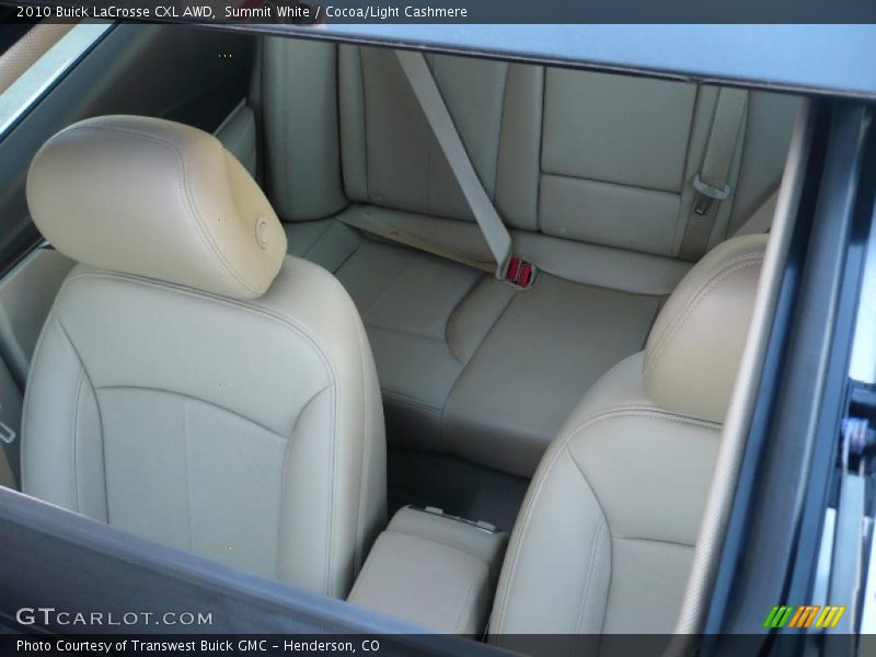Summit White / Cocoa/Light Cashmere 2010 Buick LaCrosse CXL AWD