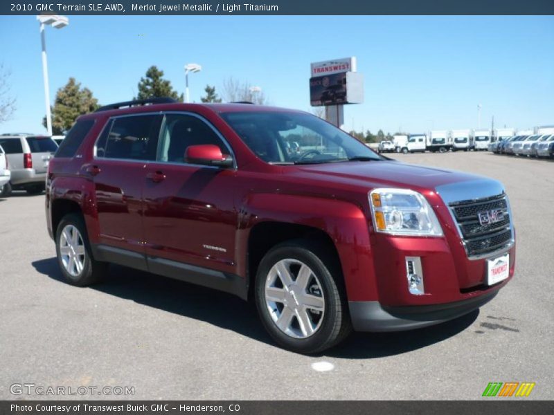 Merlot Jewel Metallic / Light Titanium 2010 GMC Terrain SLE AWD