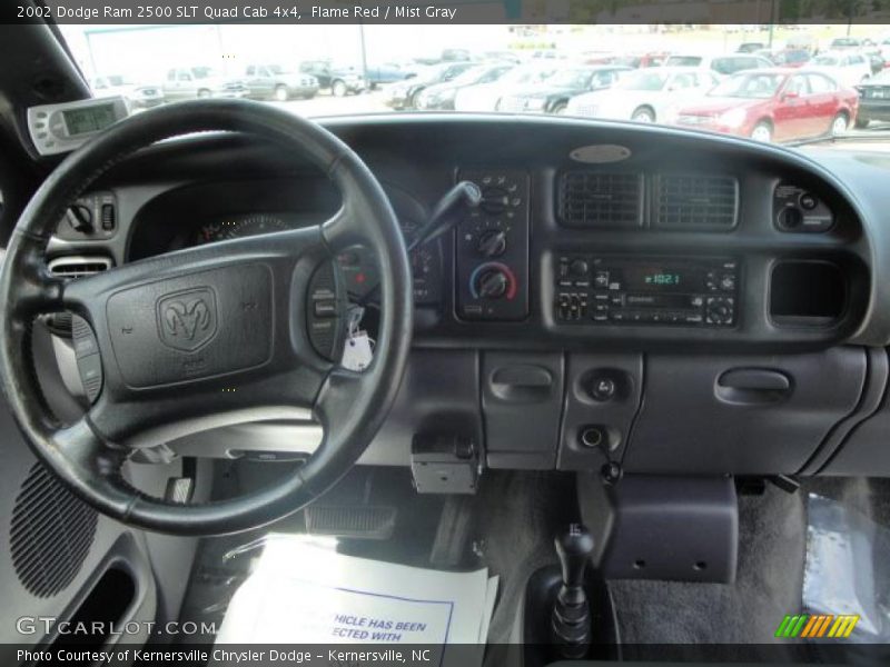 Flame Red / Mist Gray 2002 Dodge Ram 2500 SLT Quad Cab 4x4