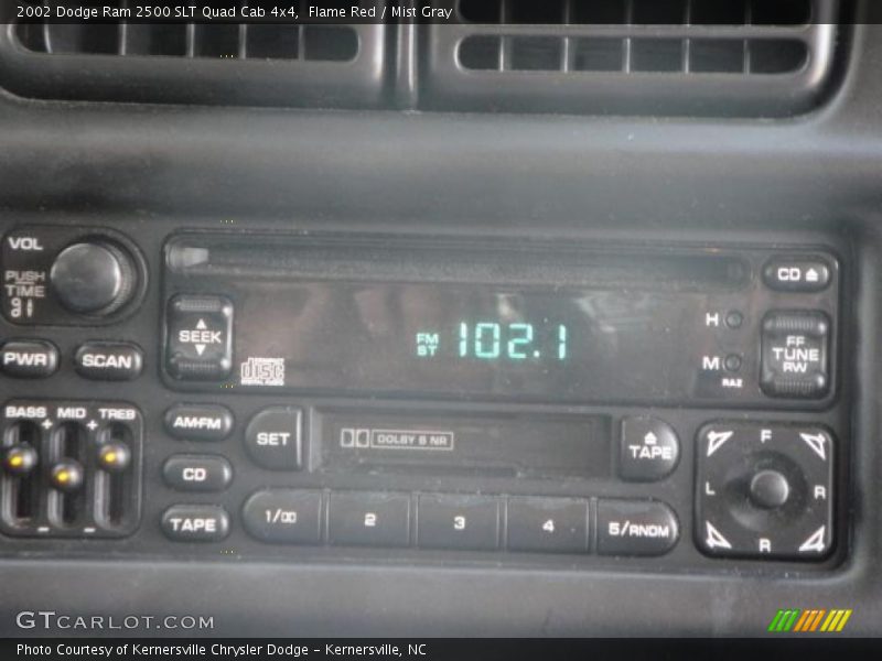 Flame Red / Mist Gray 2002 Dodge Ram 2500 SLT Quad Cab 4x4