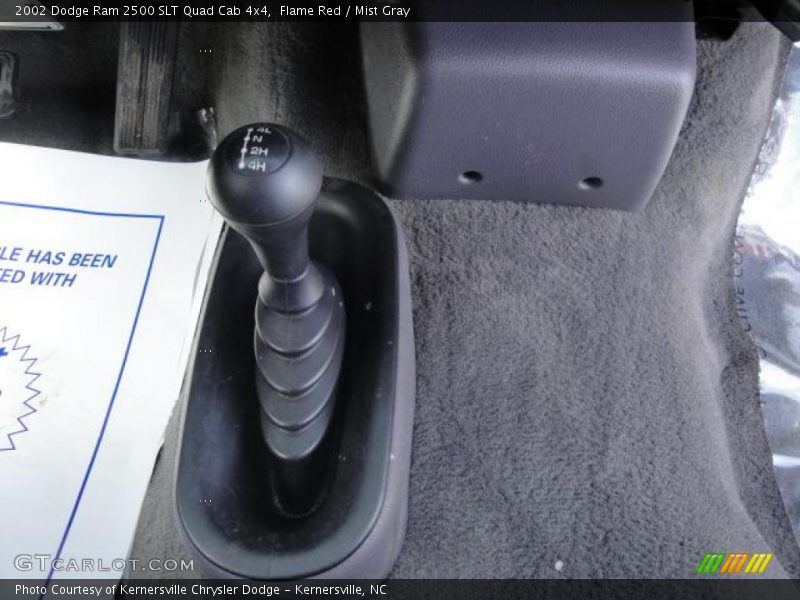 Flame Red / Mist Gray 2002 Dodge Ram 2500 SLT Quad Cab 4x4