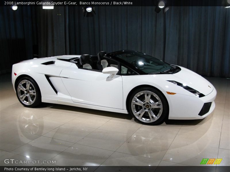 Bianco Monocerus / Black/White 2008 Lamborghini Gallardo Spyder E-Gear