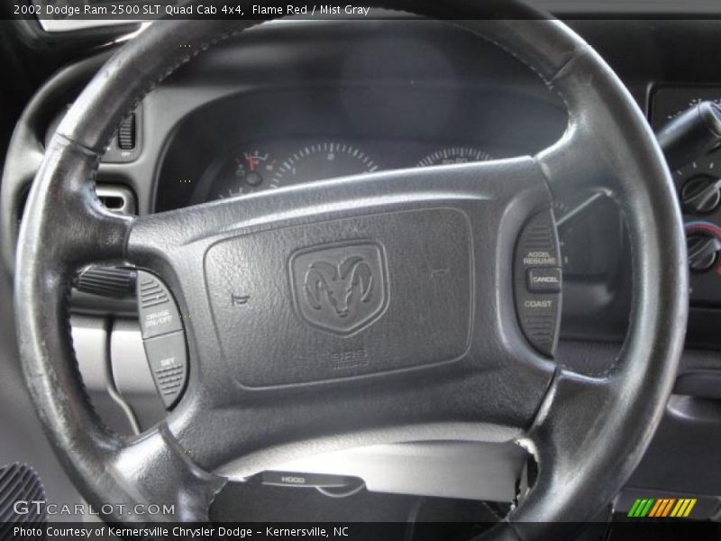 Flame Red / Mist Gray 2002 Dodge Ram 2500 SLT Quad Cab 4x4