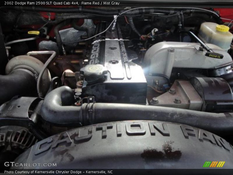 Flame Red / Mist Gray 2002 Dodge Ram 2500 SLT Quad Cab 4x4