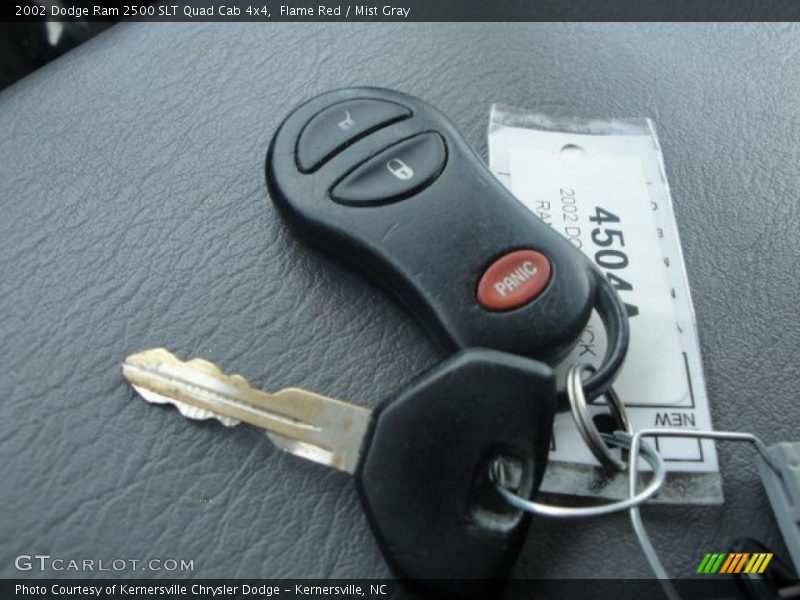 Flame Red / Mist Gray 2002 Dodge Ram 2500 SLT Quad Cab 4x4
