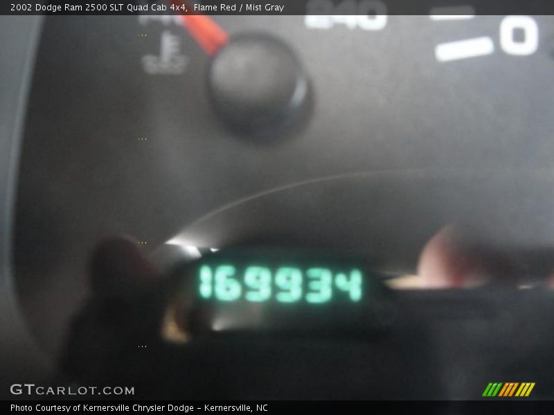 Flame Red / Mist Gray 2002 Dodge Ram 2500 SLT Quad Cab 4x4