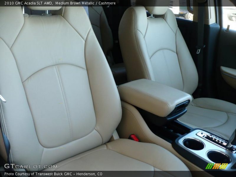Medium Brown Metallic / Cashmere 2010 GMC Acadia SLT AWD