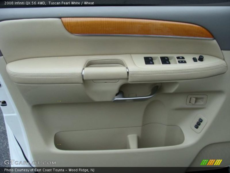 Tuscan Pearl White / Wheat 2008 Infiniti QX 56 4WD