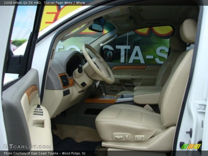 Tuscan Pearl White / Wheat 2008 Infiniti QX 56 4WD