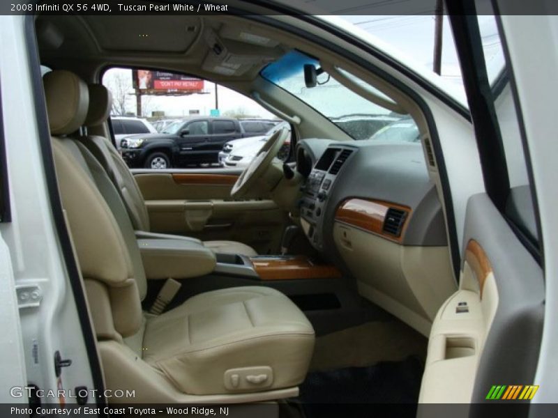 Tuscan Pearl White / Wheat 2008 Infiniti QX 56 4WD