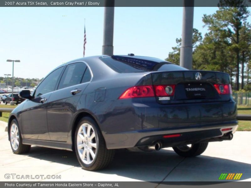 Carbon Gray Pearl / Ebony 2007 Acura TSX Sedan