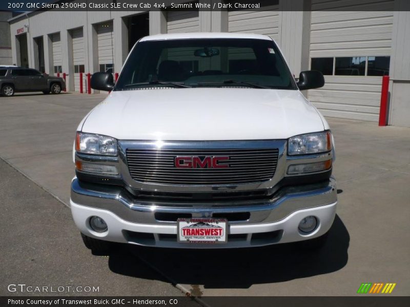 Summit White / Dark Charcoal 2007 GMC Sierra 2500HD Classic SLE Crew Cab 4x4