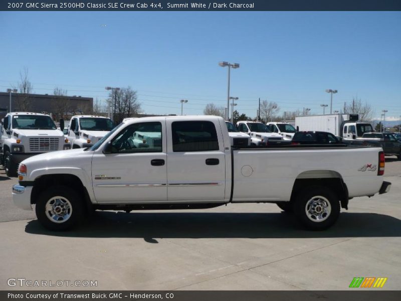 Summit White / Dark Charcoal 2007 GMC Sierra 2500HD Classic SLE Crew Cab 4x4