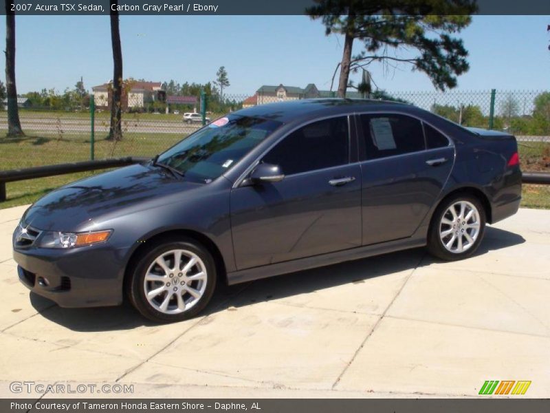 Carbon Gray Pearl / Ebony 2007 Acura TSX Sedan
