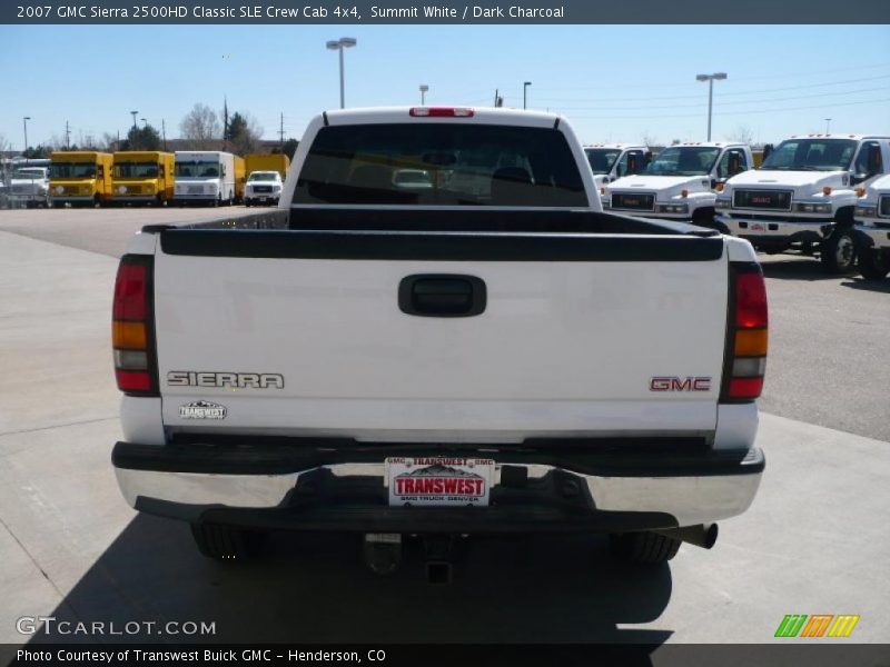 Summit White / Dark Charcoal 2007 GMC Sierra 2500HD Classic SLE Crew Cab 4x4