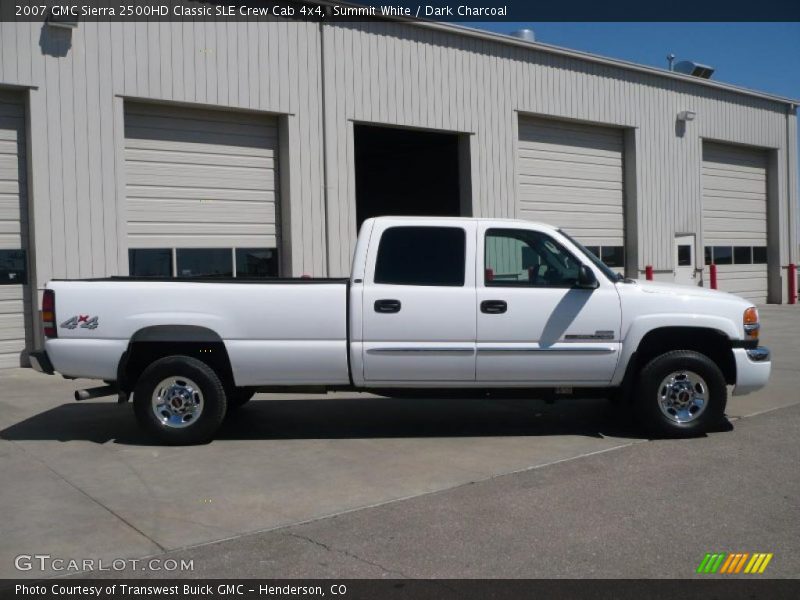 Summit White / Dark Charcoal 2007 GMC Sierra 2500HD Classic SLE Crew Cab 4x4