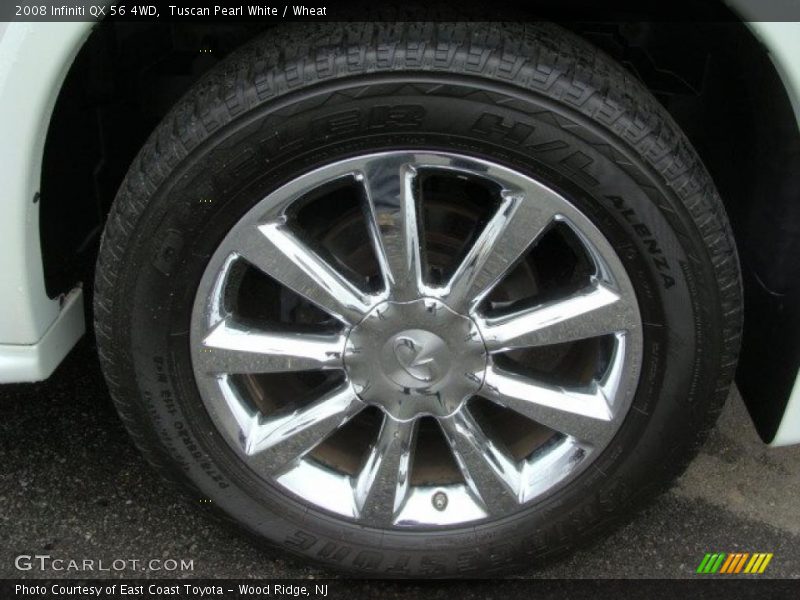 Tuscan Pearl White / Wheat 2008 Infiniti QX 56 4WD