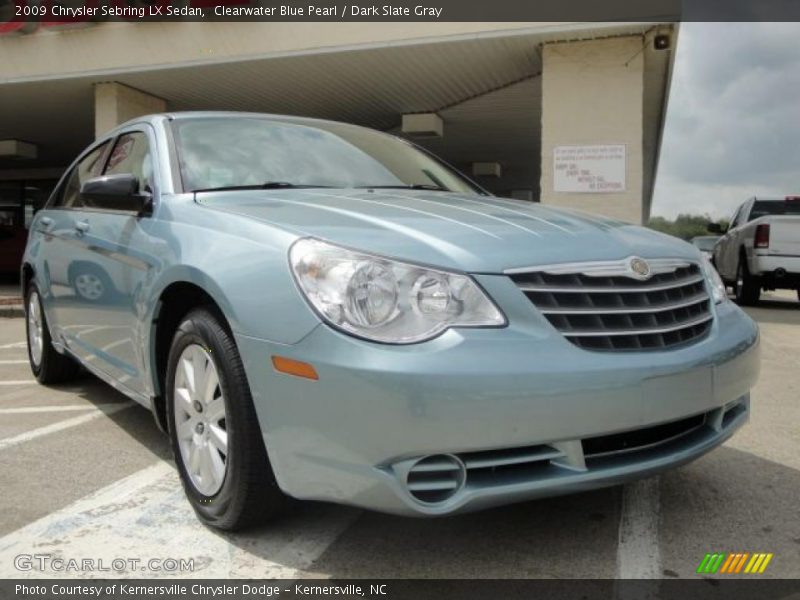 Clearwater Blue Pearl / Dark Slate Gray 2009 Chrysler Sebring LX Sedan