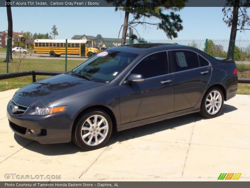 Carbon Gray Pearl / Ebony 2007 Acura TSX Sedan