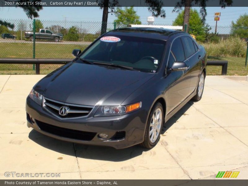 Carbon Gray Pearl / Ebony 2007 Acura TSX Sedan