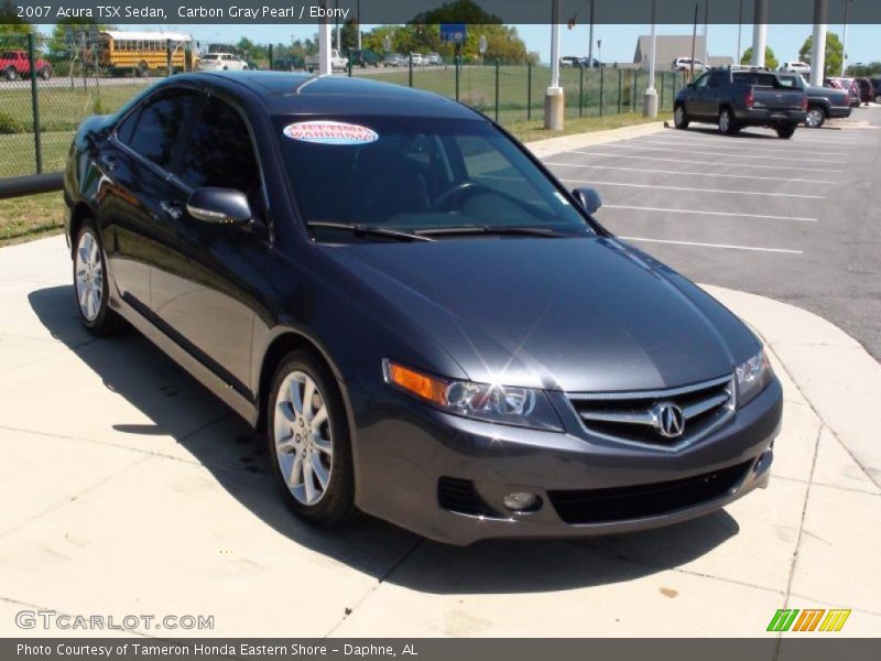 Carbon Gray Pearl / Ebony 2007 Acura TSX Sedan
