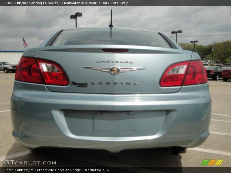 Clearwater Blue Pearl / Dark Slate Gray 2009 Chrysler Sebring LX Sedan