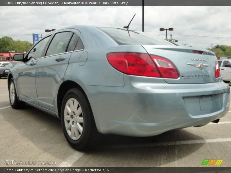 Clearwater Blue Pearl / Dark Slate Gray 2009 Chrysler Sebring LX Sedan