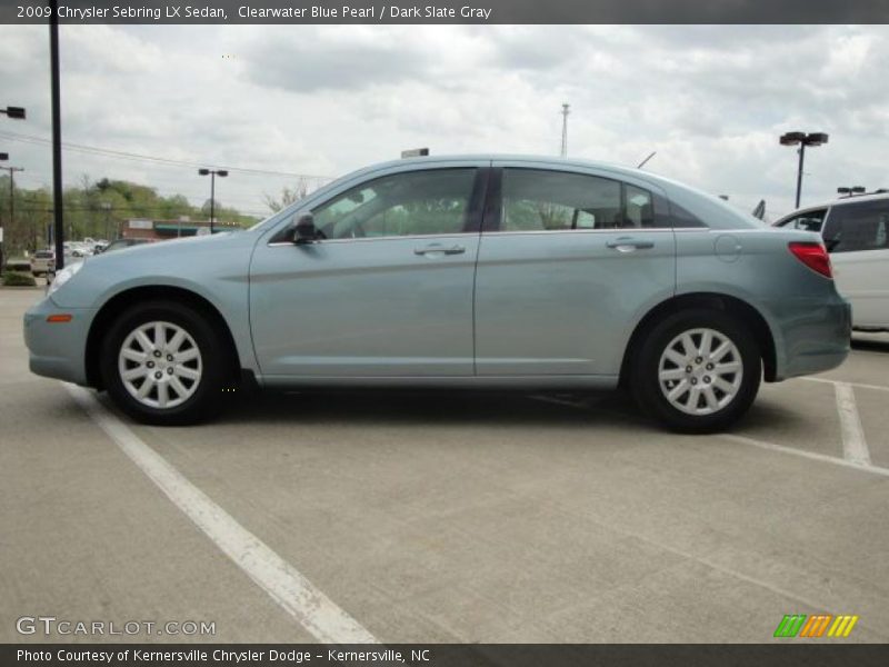Clearwater Blue Pearl / Dark Slate Gray 2009 Chrysler Sebring LX Sedan