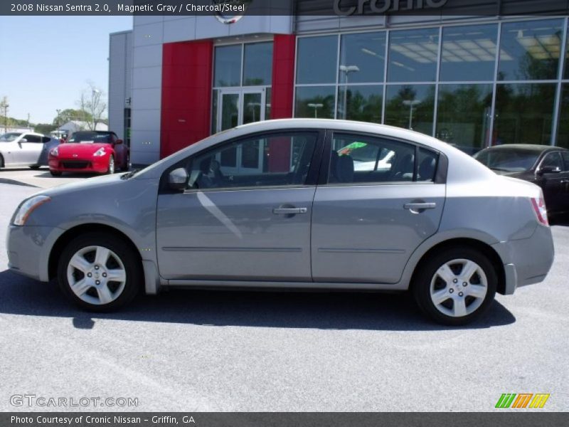 Magnetic Gray / Charcoal/Steel 2008 Nissan Sentra 2.0