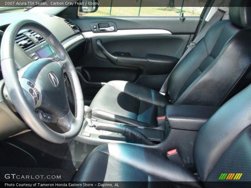 Carbon Gray Pearl / Ebony 2007 Acura TSX Sedan
