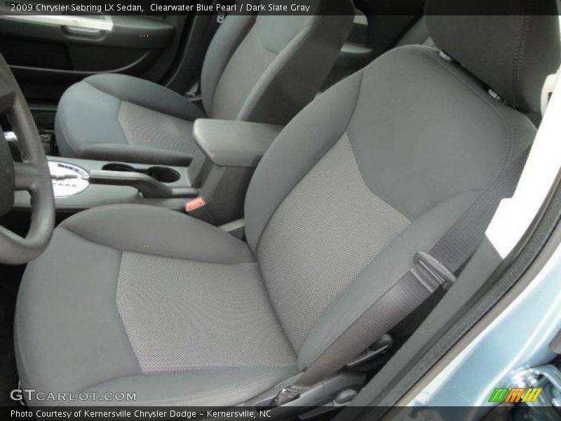 Clearwater Blue Pearl / Dark Slate Gray 2009 Chrysler Sebring LX Sedan