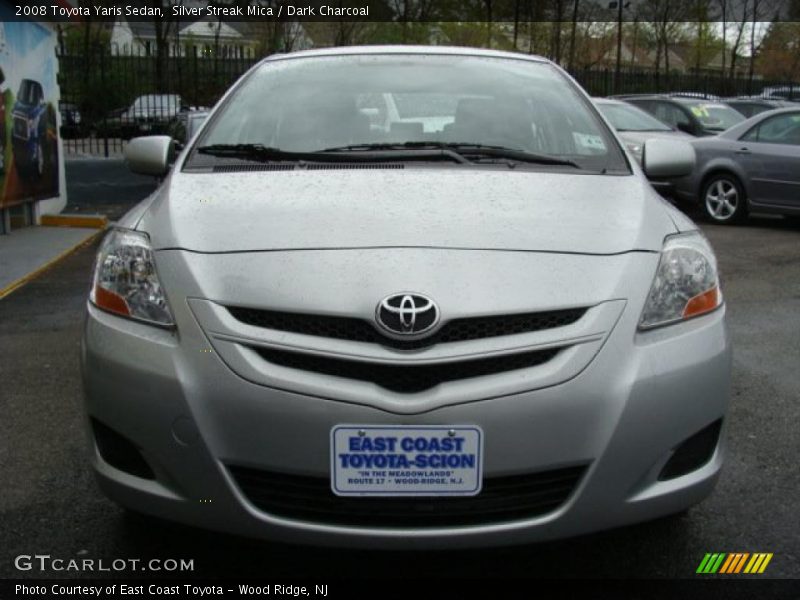 Silver Streak Mica / Dark Charcoal 2008 Toyota Yaris Sedan