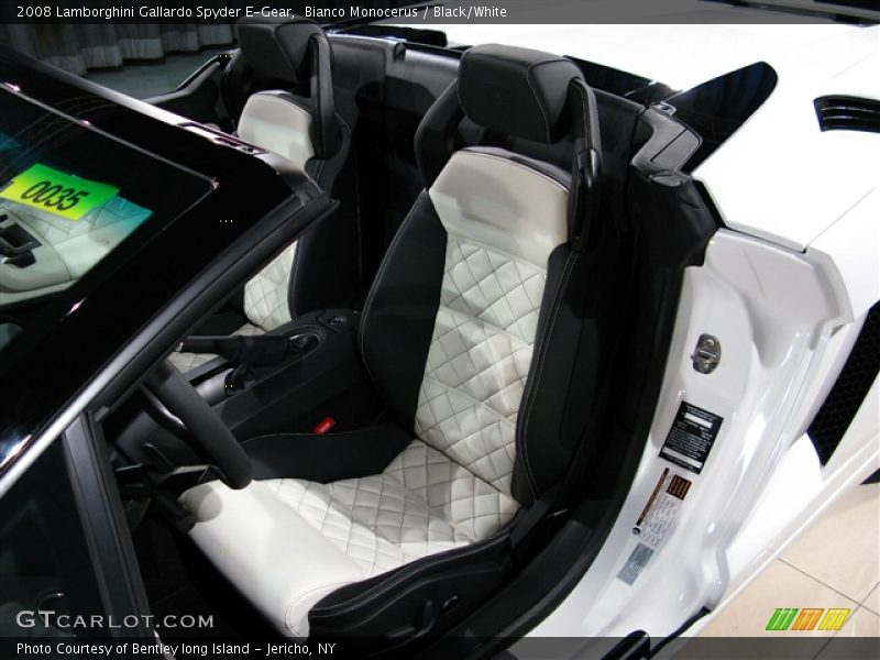 Bianco Monocerus / Black/White 2008 Lamborghini Gallardo Spyder E-Gear