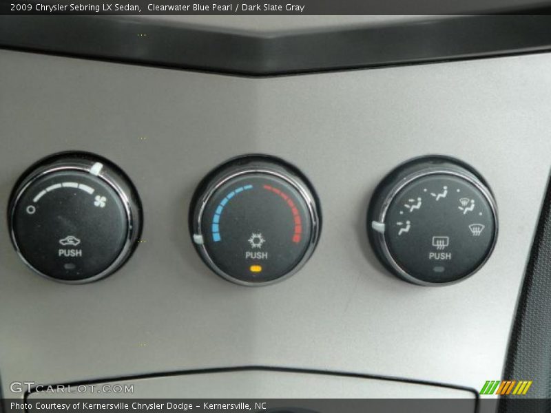 Clearwater Blue Pearl / Dark Slate Gray 2009 Chrysler Sebring LX Sedan