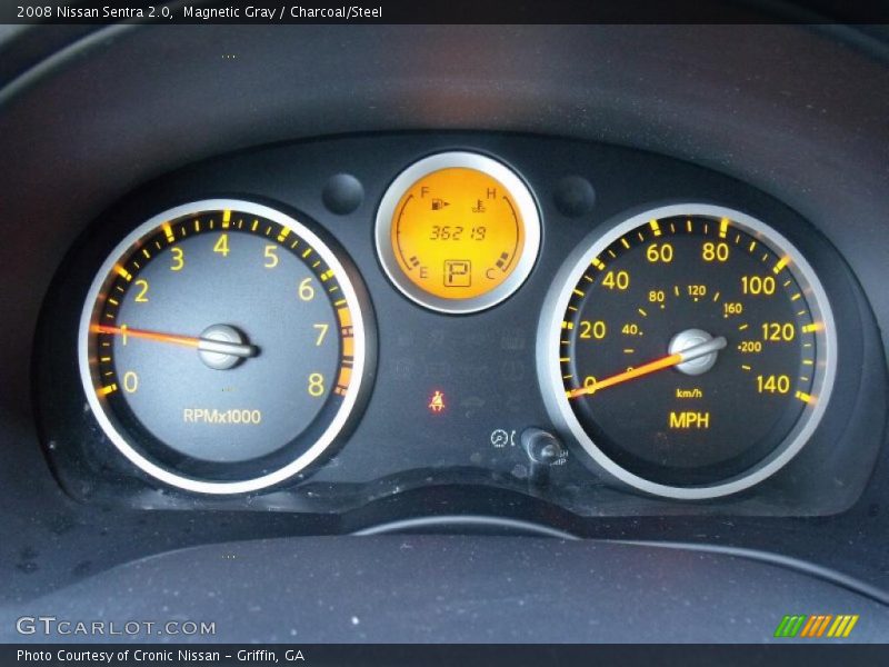 Magnetic Gray / Charcoal/Steel 2008 Nissan Sentra 2.0