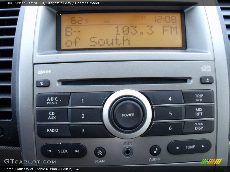 Magnetic Gray / Charcoal/Steel 2008 Nissan Sentra 2.0