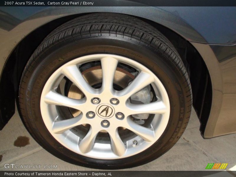 Carbon Gray Pearl / Ebony 2007 Acura TSX Sedan