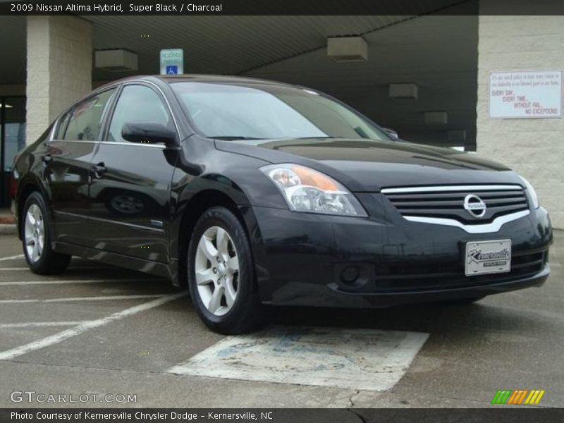 Super Black / Charcoal 2009 Nissan Altima Hybrid