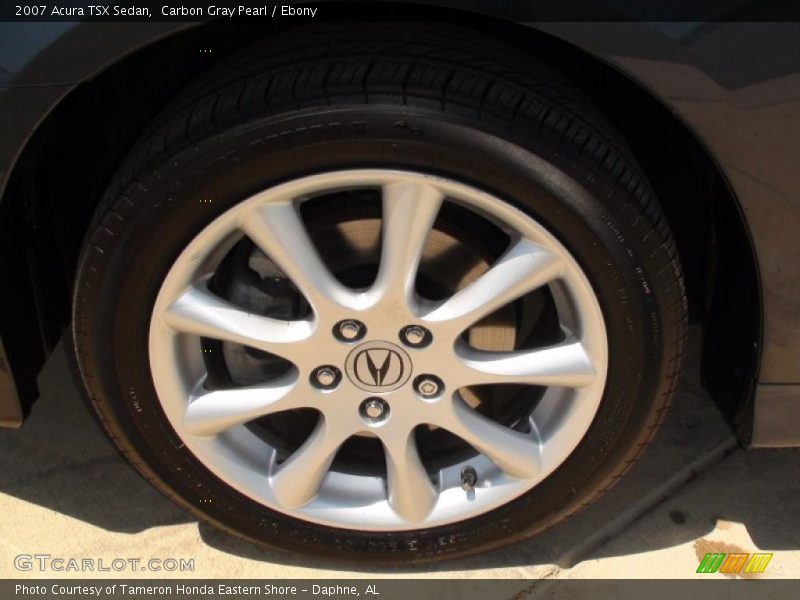 Carbon Gray Pearl / Ebony 2007 Acura TSX Sedan