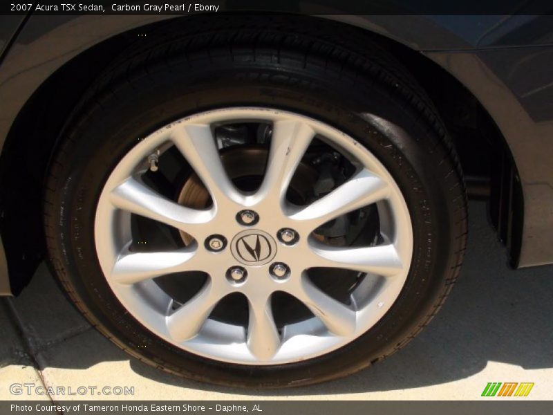 Carbon Gray Pearl / Ebony 2007 Acura TSX Sedan