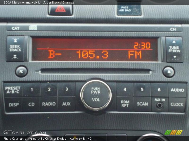 Super Black / Charcoal 2009 Nissan Altima Hybrid
