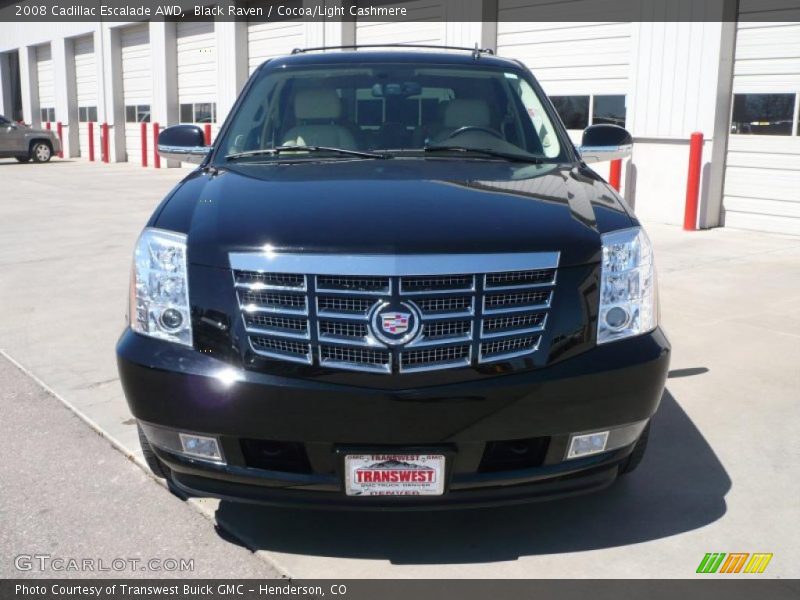 Black Raven / Cocoa/Light Cashmere 2008 Cadillac Escalade AWD