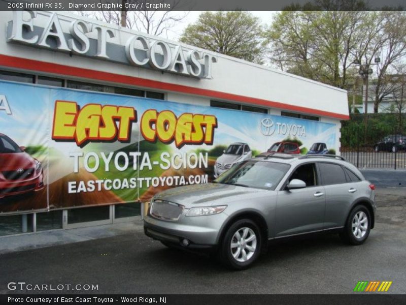 Diamond Graphite Gray / Graphite 2005 Infiniti FX 35